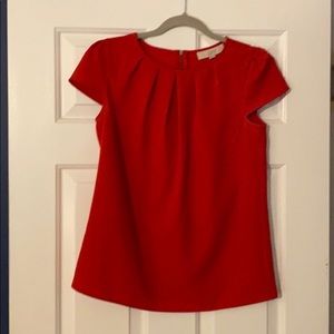 Red Cap Sleeve Top